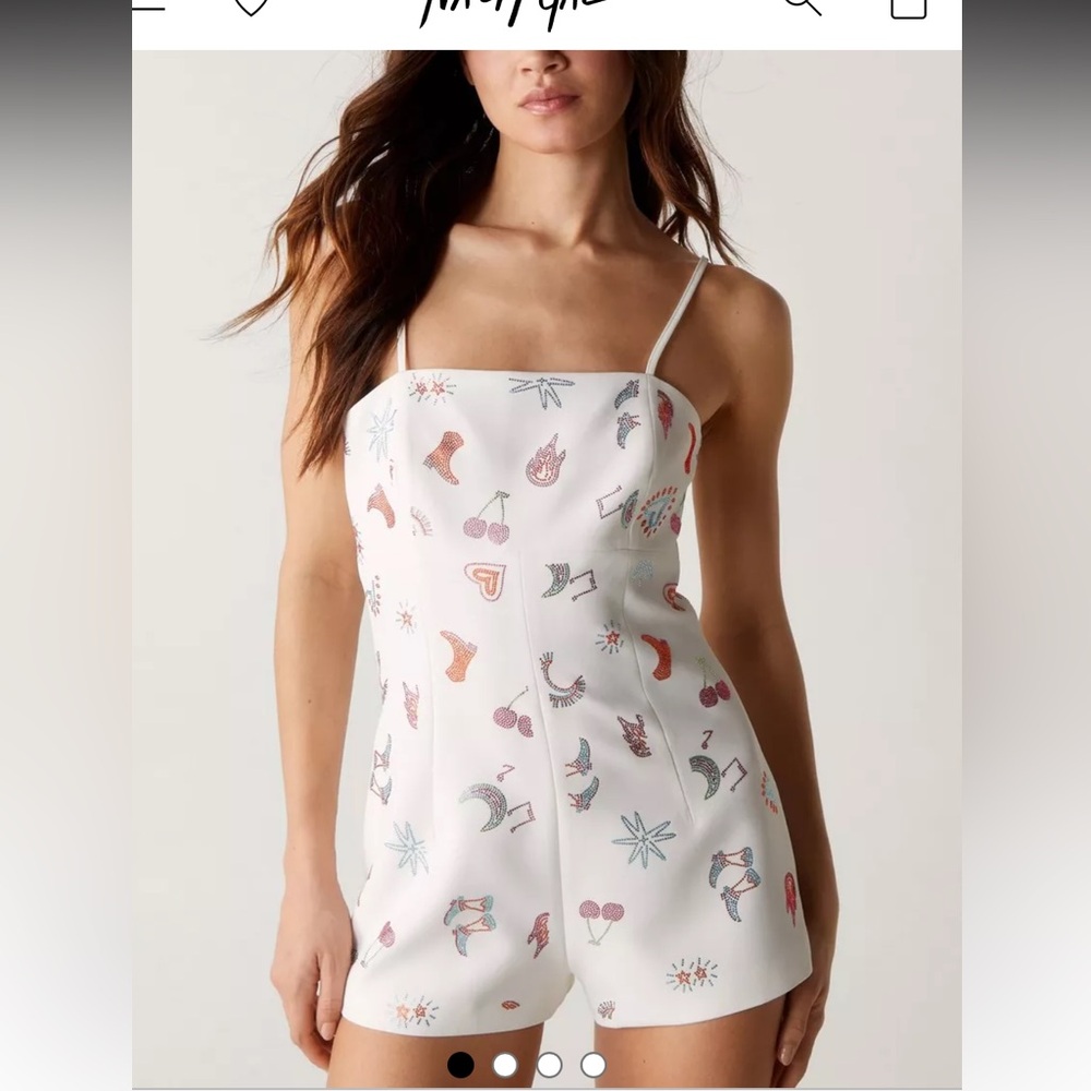premium diamante western tailored romper - Picture 2 of 11